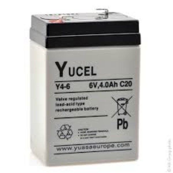 Akumuliatorius kraunamas YUCEL 6 V 4,0 Ah