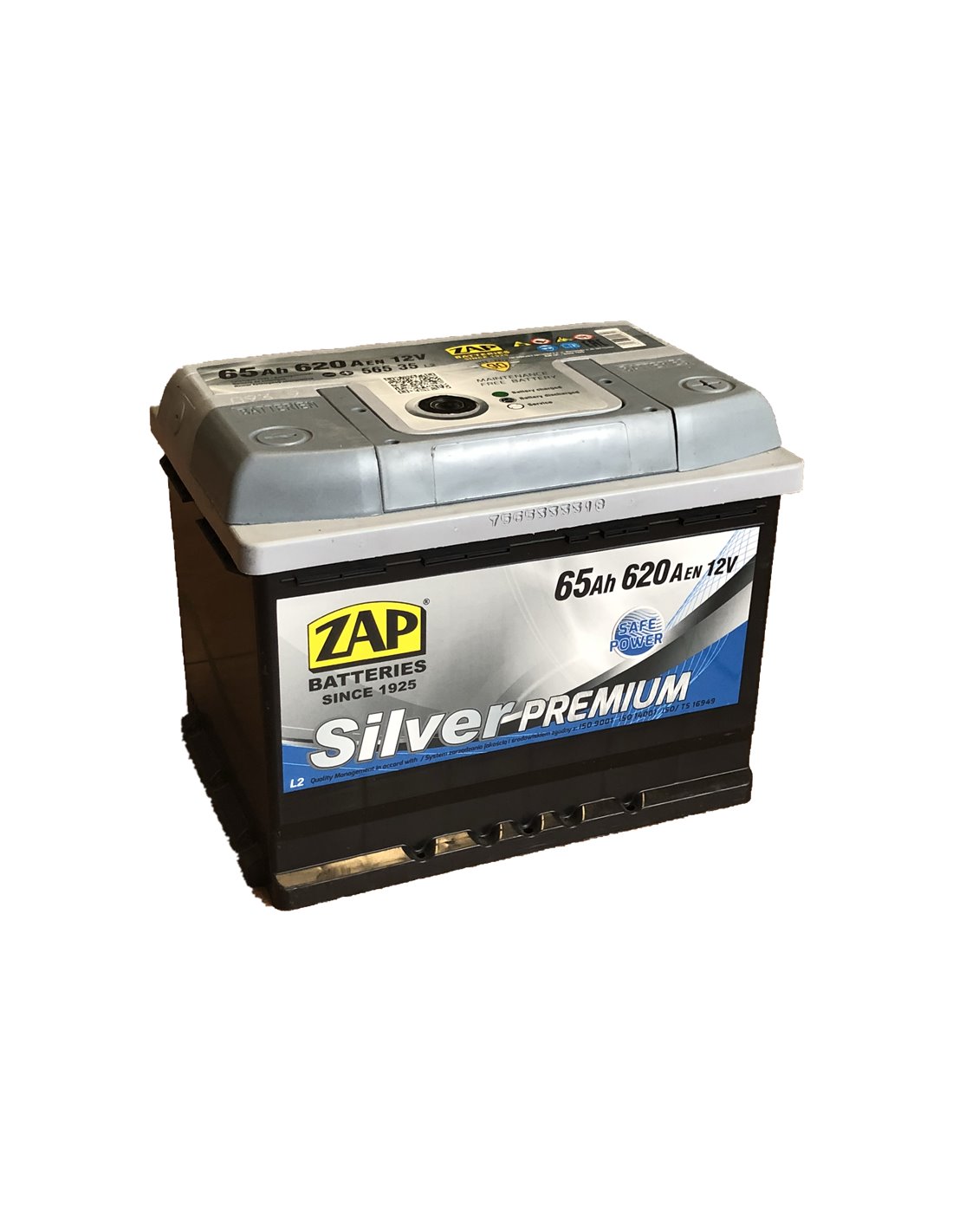 ZAP Silver Premium akumuliatorius 12V 65Ah 620A