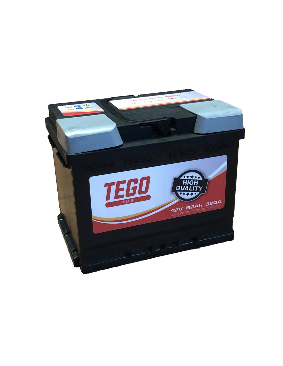 TEGO Plus akumuliatorius 12V 62Ah 520A