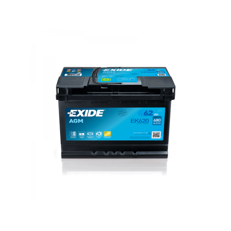 EXIDE 62AH 680A