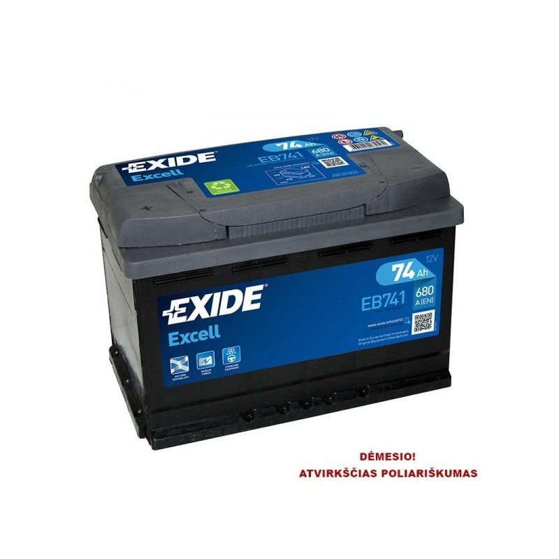 EXIDE 74AH 680A