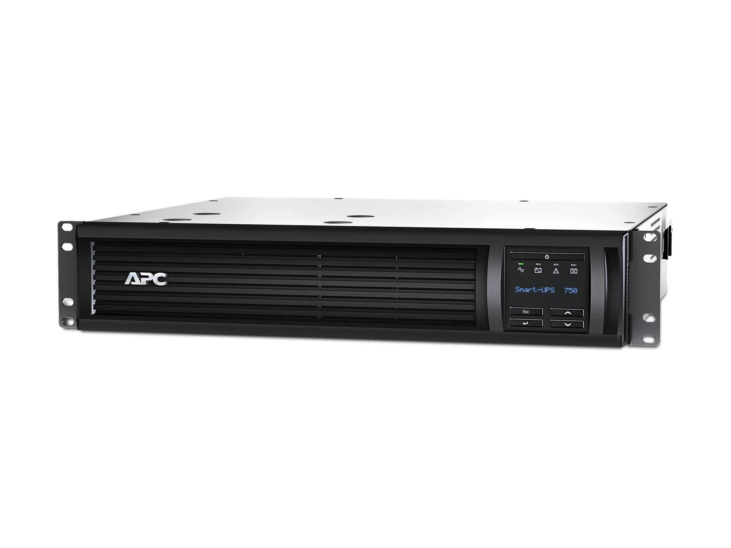 Nepertraukiamo maitinimo šaltinis Schneider Electric SMT750RMI2UC, Rackmount 2U, SmartConnect portu ir SmartSlot, AVR, LCD
