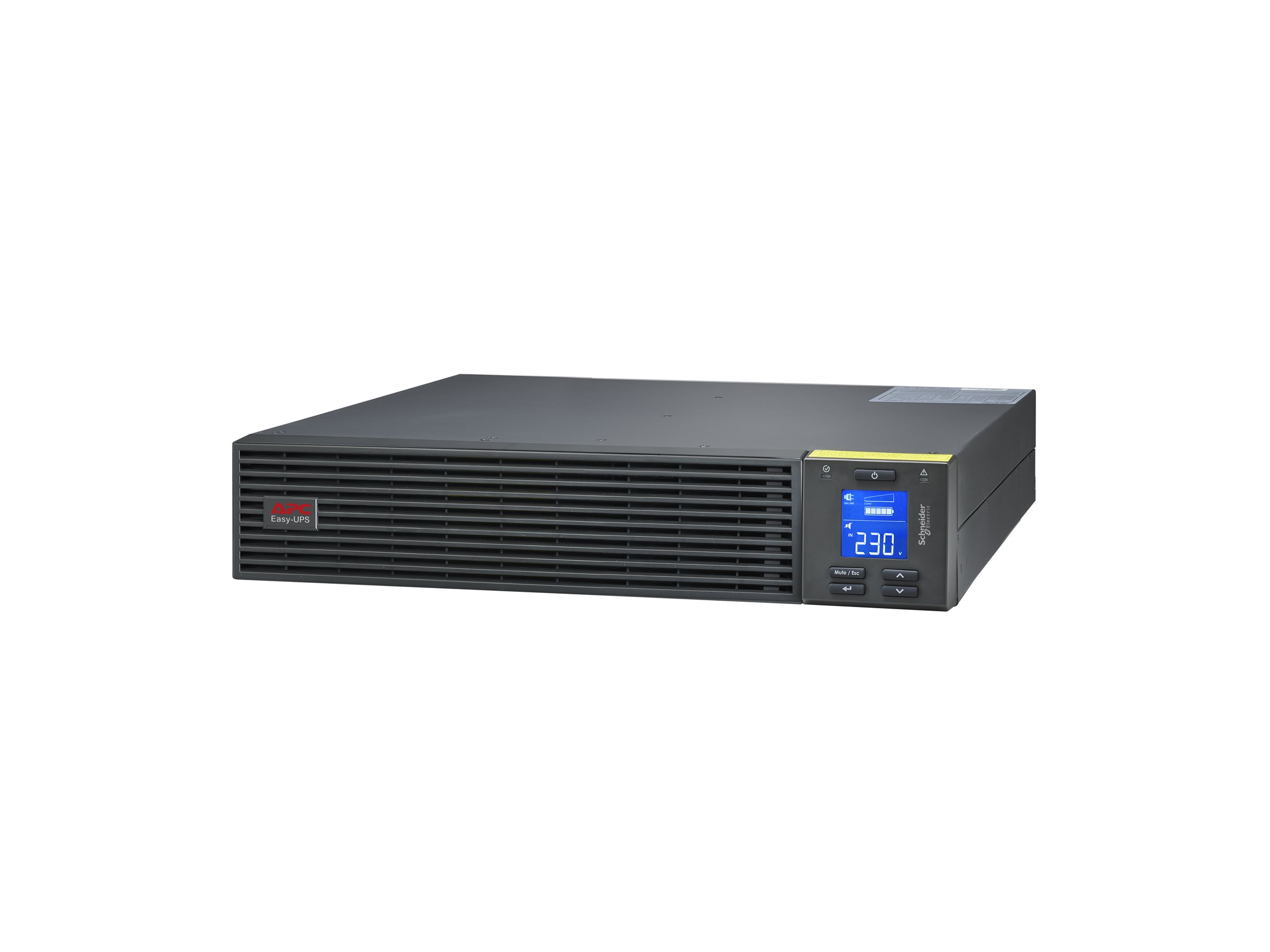 Nepertraukiamo maitinimo šaltinis Schneider Electric Easy, 2U rack, smart card slot, LCD, be bėgių