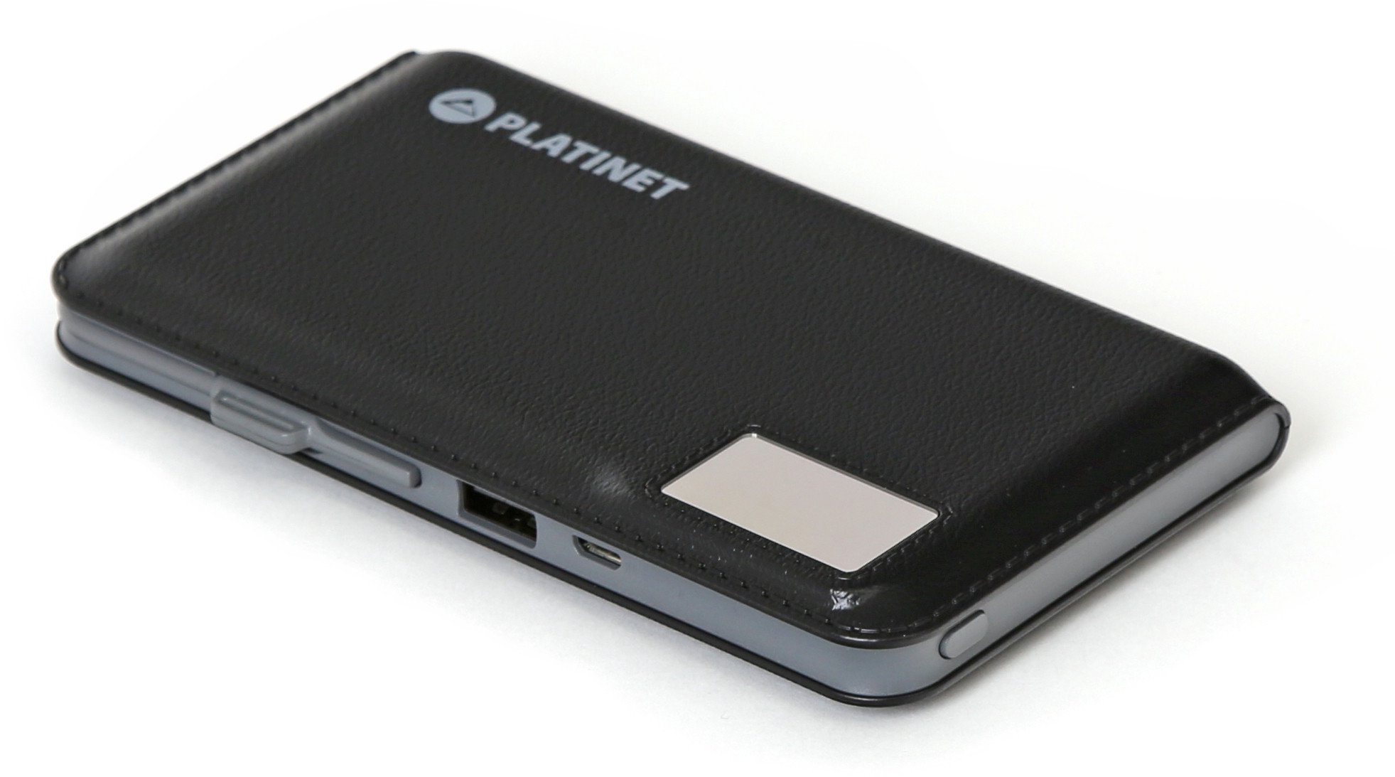 Platinet power bank Leather 12000mAh LCD 2.1A Li-Po (43799)