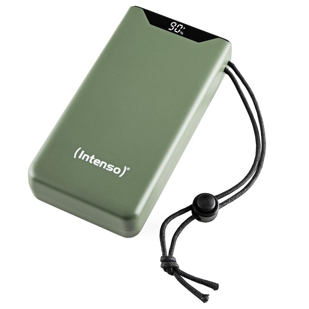 Išorinė baterija USB INTENSO 20000MAH QC3.0/GREEN F20000 7332057