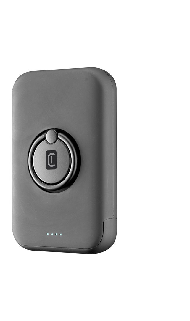 Išorinė baterija Cellularline MAG 5000 Power bank, bevielis, juodas