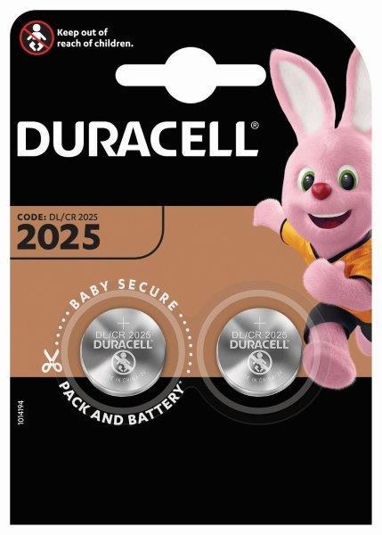 DURACELL DL2025 LIZDINĖ PLOKŠTELĖ 2VNT.