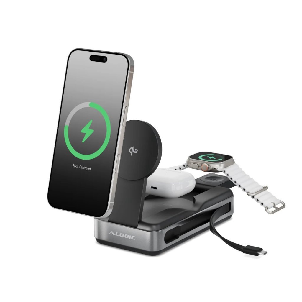 ALOGIC Roam 21.000mAh 6-in-1 Power Bank with Qi2 and 100W USB-C Charging