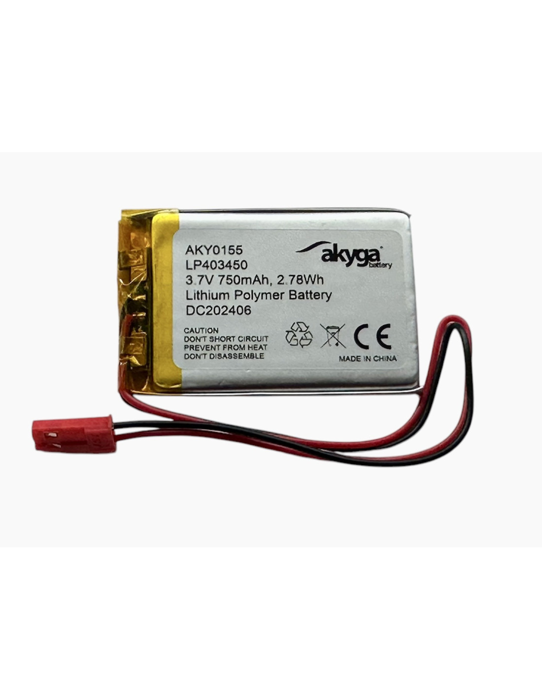 Li-polimer (403450) 750mAh 3,7V