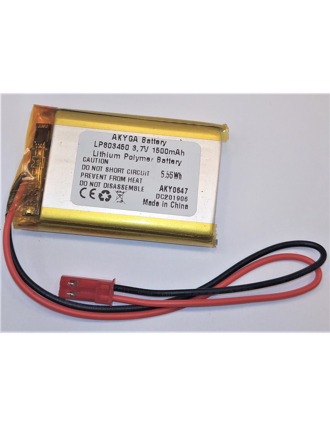 Li-polimer (803450) 1500mAh 3,7V