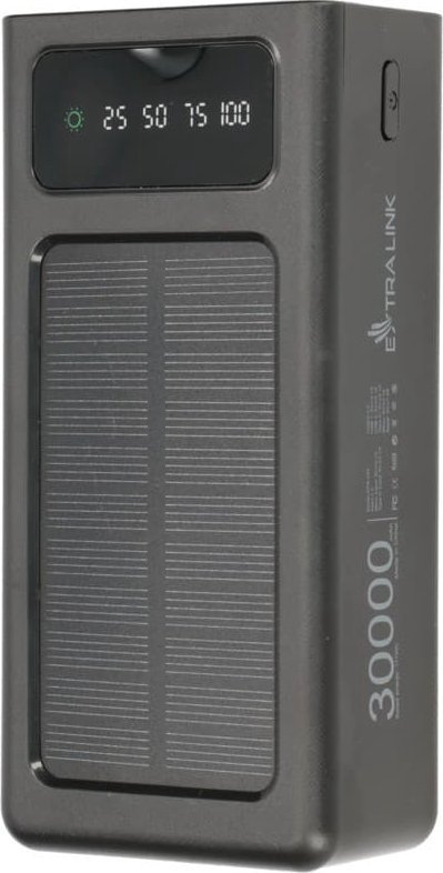 Extralink EX.19669 nešiojamasis įkroviklis Ličio polimeras (LiPo) 30000 mAh Juoda