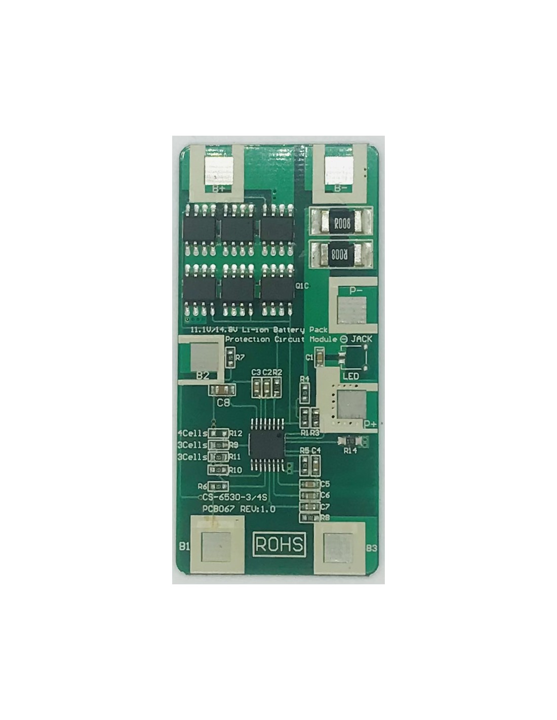PCM/BMS Li-ion dėl 3S 12Ah