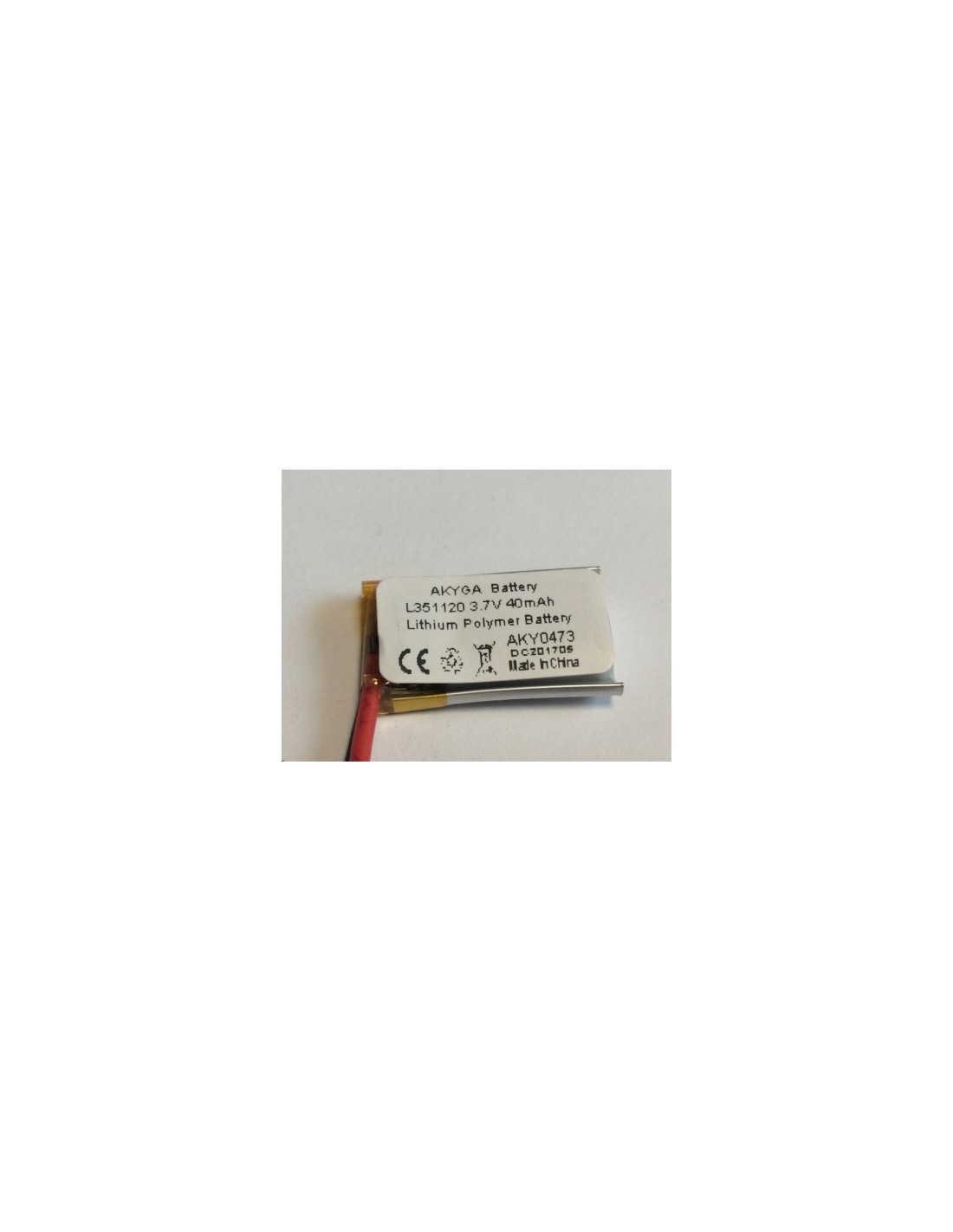 Li-polimer (351120) 40mAh