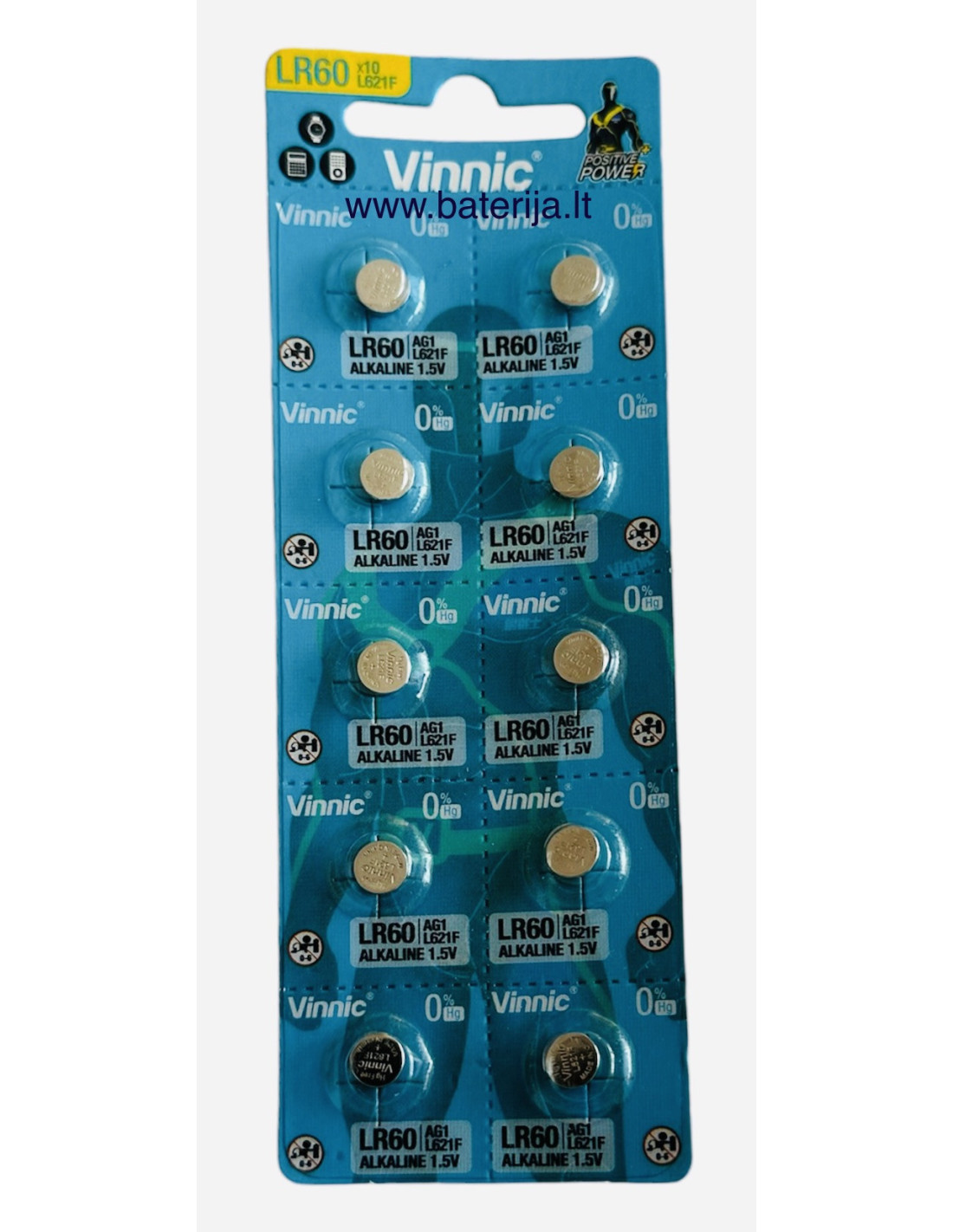 Vinnic baterija LR60 / AG1/ L621F