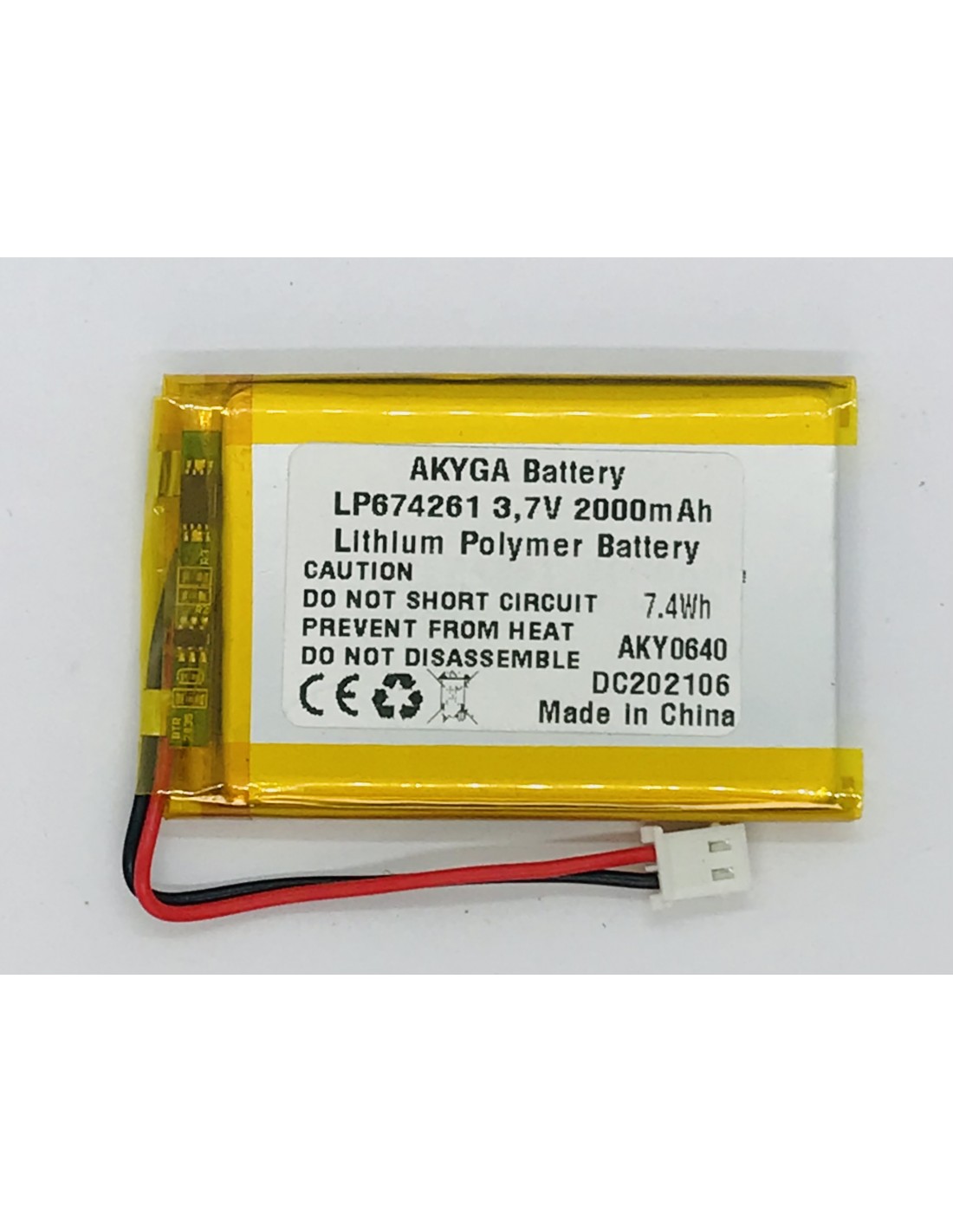 Li-polimer (674261) 2000mAh