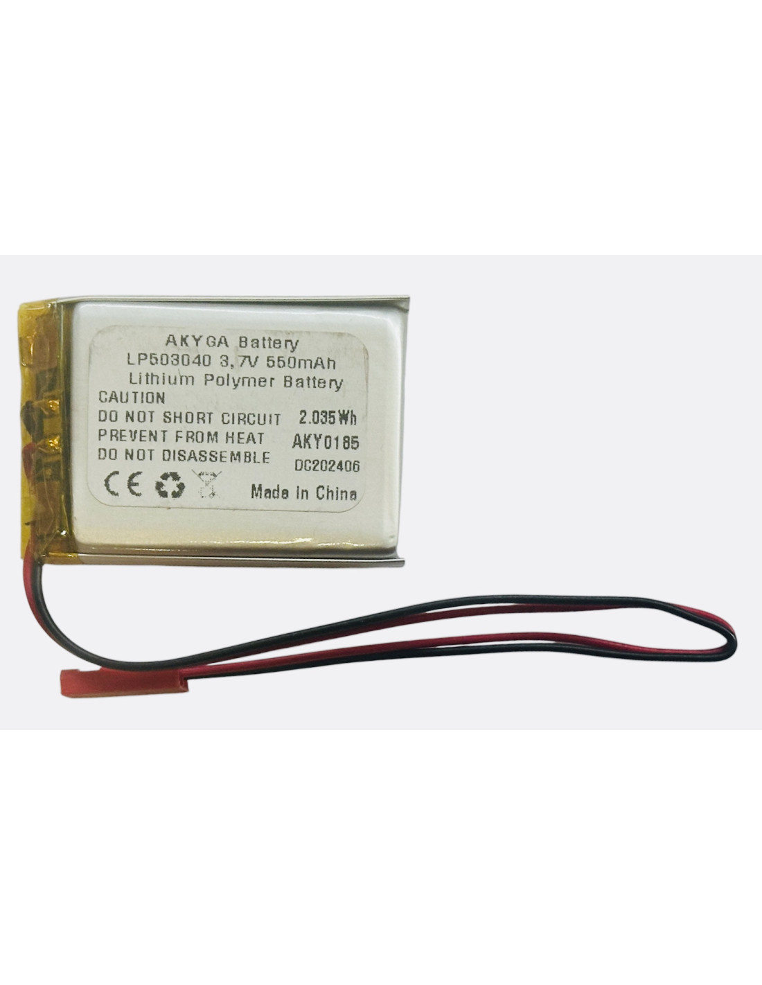 Li-polimer (503040) 550mAh