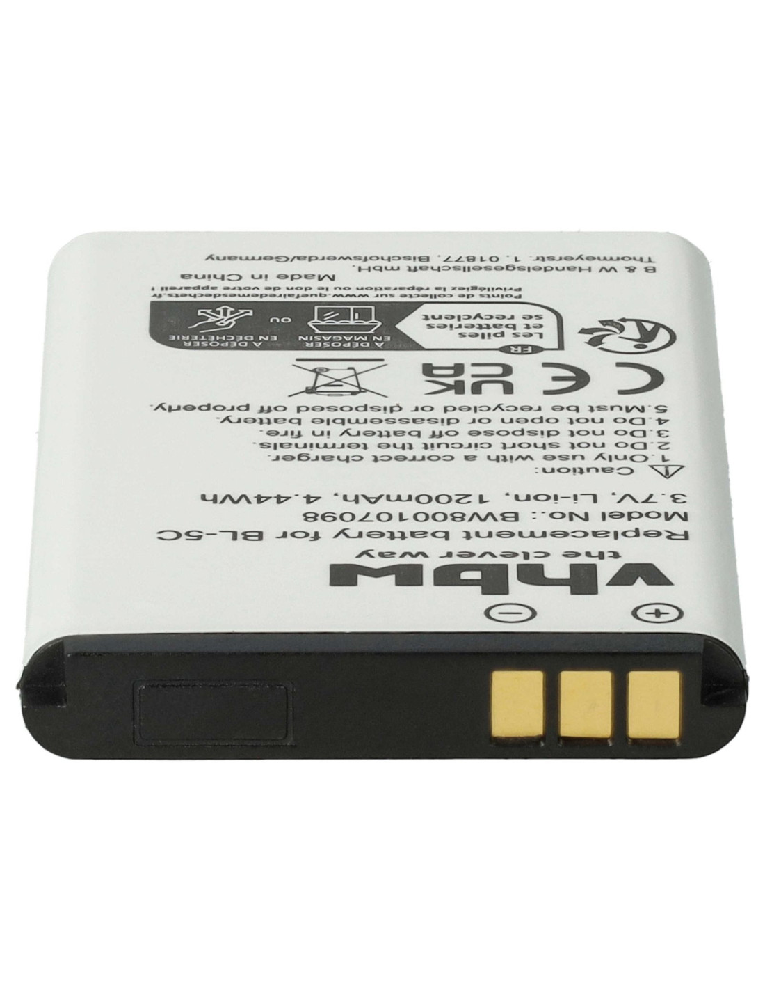 Nokia  VHBW akumuliatorius BL-5C  1200mAh