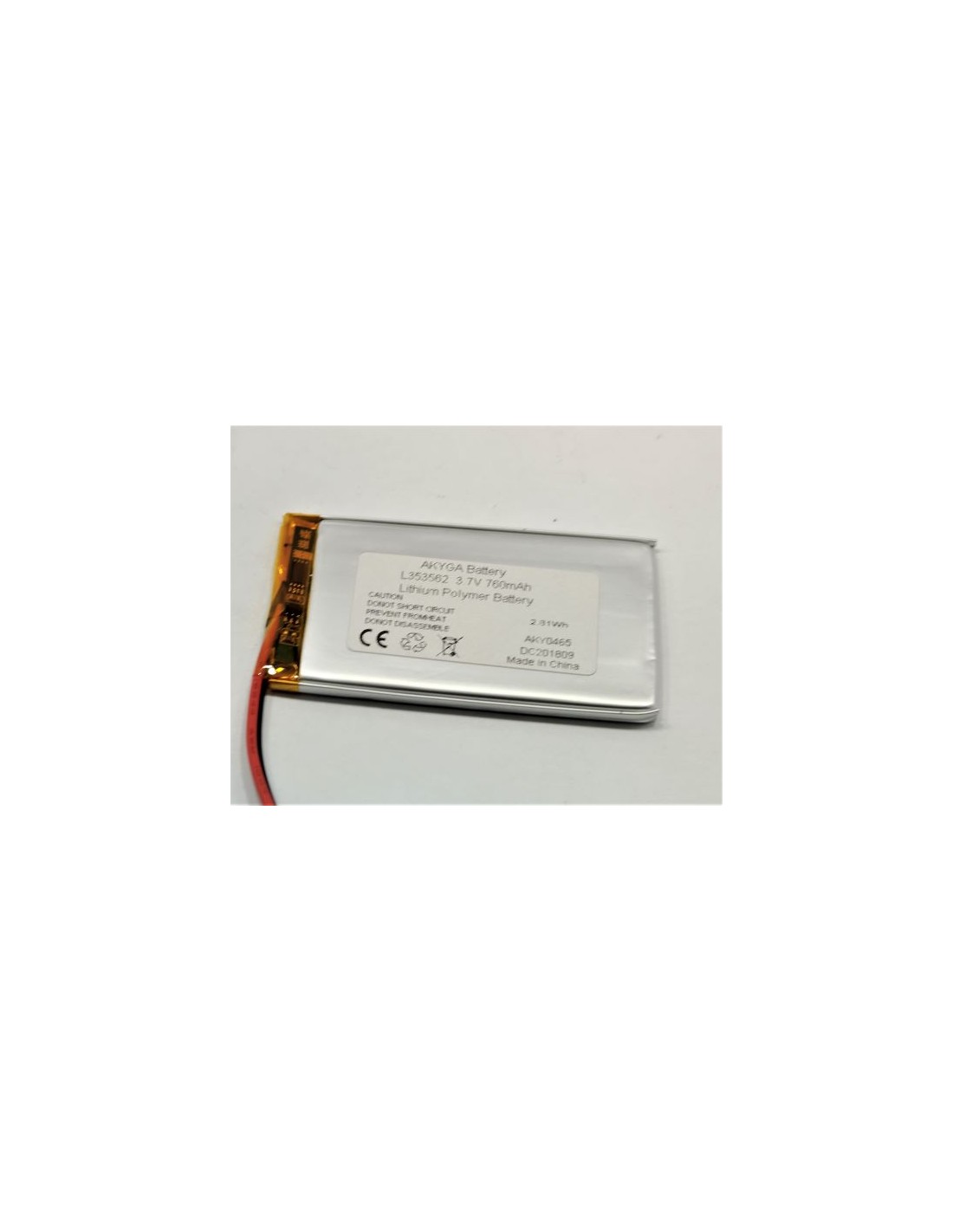 Li-polimer ( 353562 ) 760mAh 3,7V