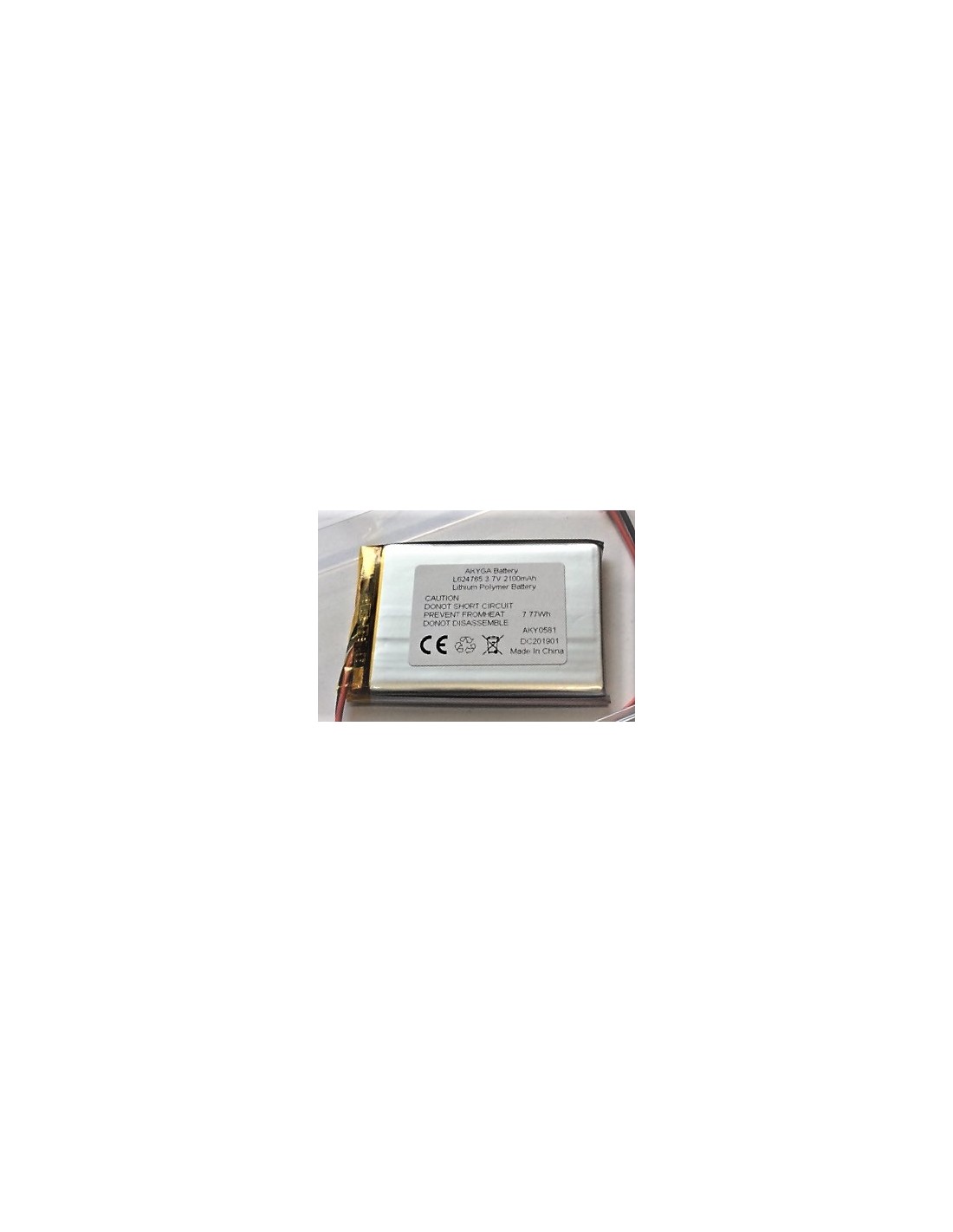 Li-polimer (624765) 2100mAh 3,7V