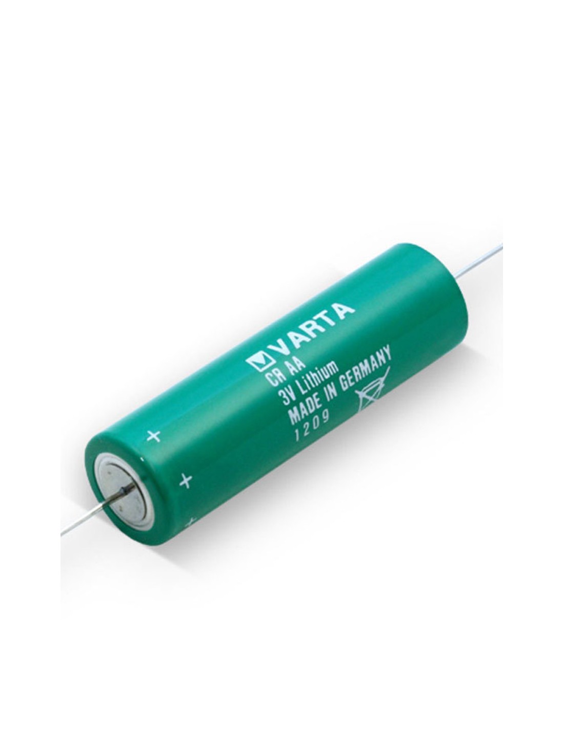 Varta CR AA Ličio 3V axial išvadas