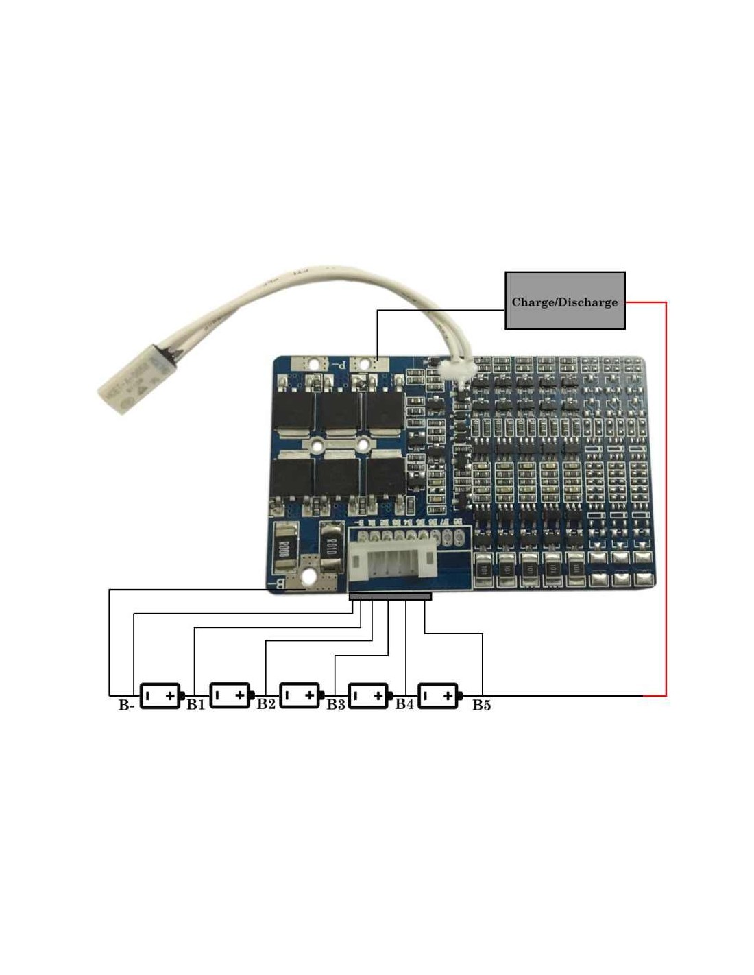 PCM/BMS Li-ion for 5S cell 15Ah