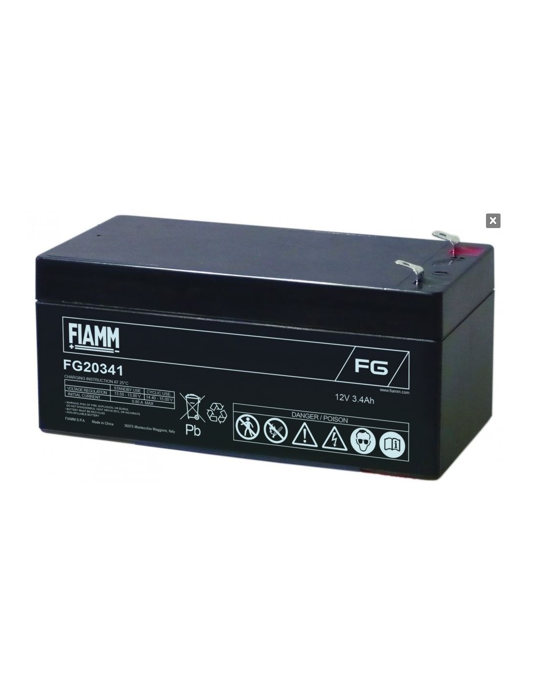Akumuliatorius FG20341  FIAMM 12V 3,4Ah