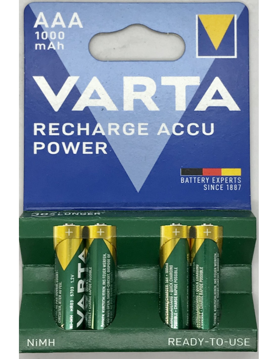 Varta Accu 5703 AAA 1000mAh (4vnt)
