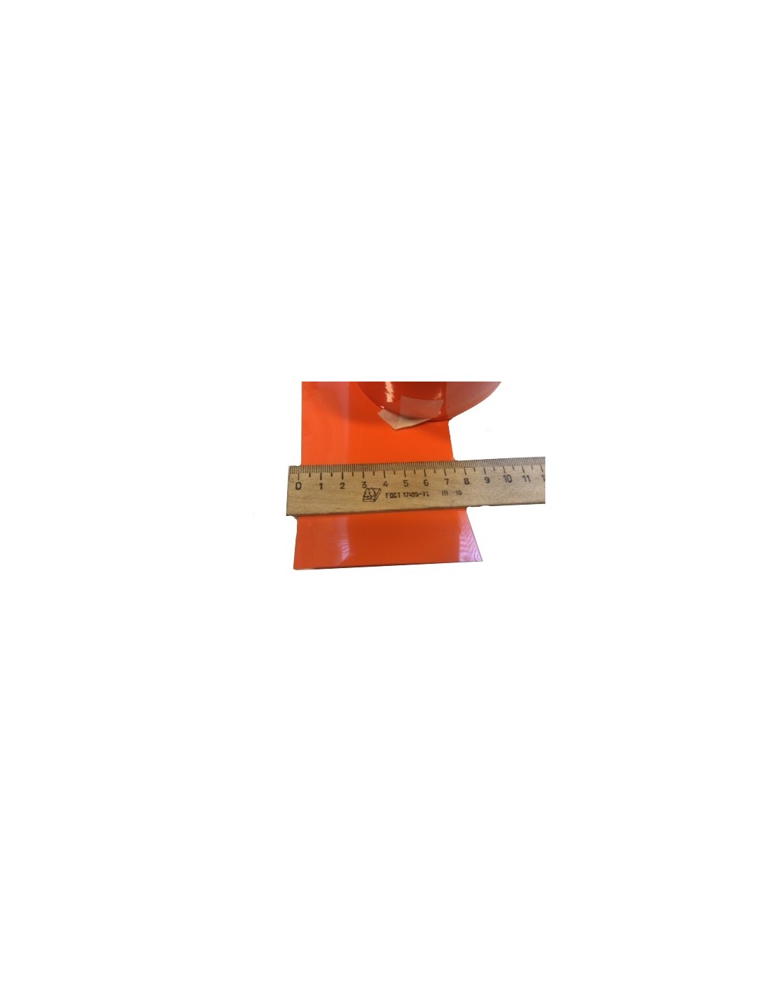 PVC Terminė plėvelė oranžinė 76 mm