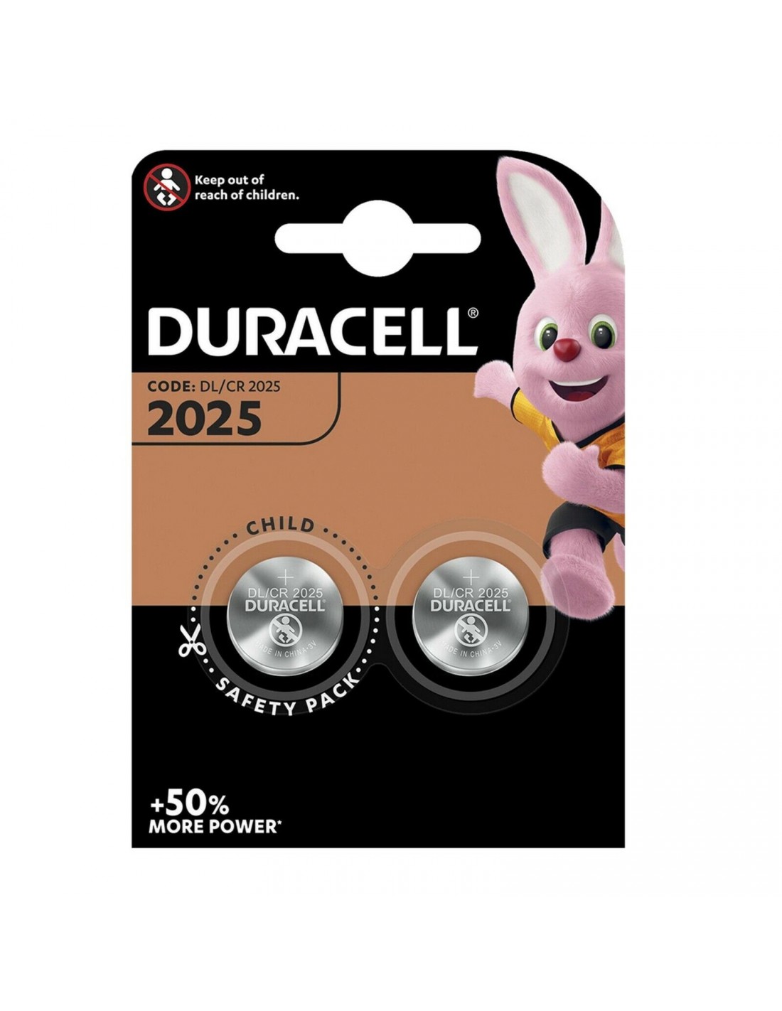 Duracell CR2025 baterija (2vnt)