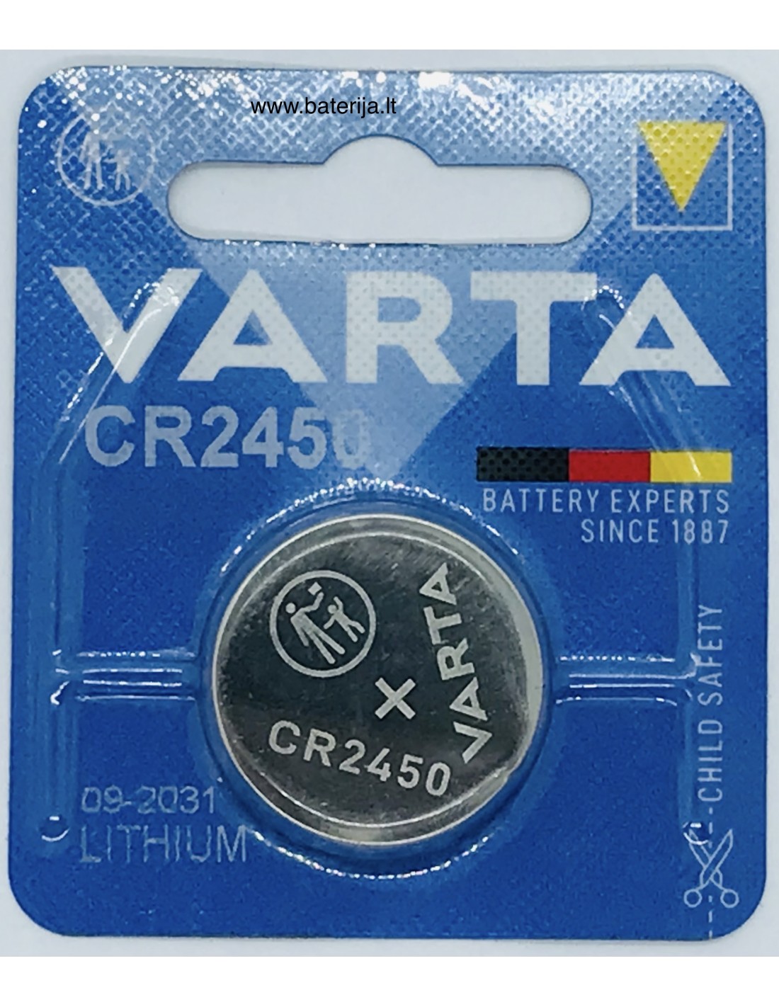 Varta ličio baterija CR2450 3V