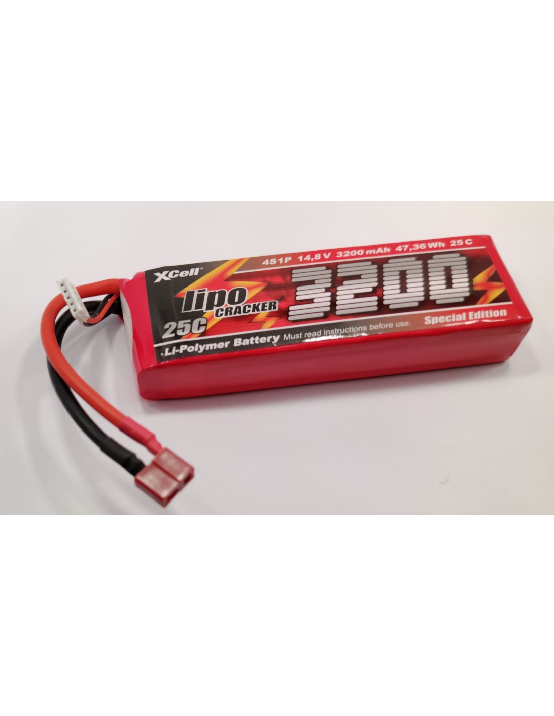 Xcell Li-polimer 4S1 3,2Ah 47,36Wh (137x43x32)