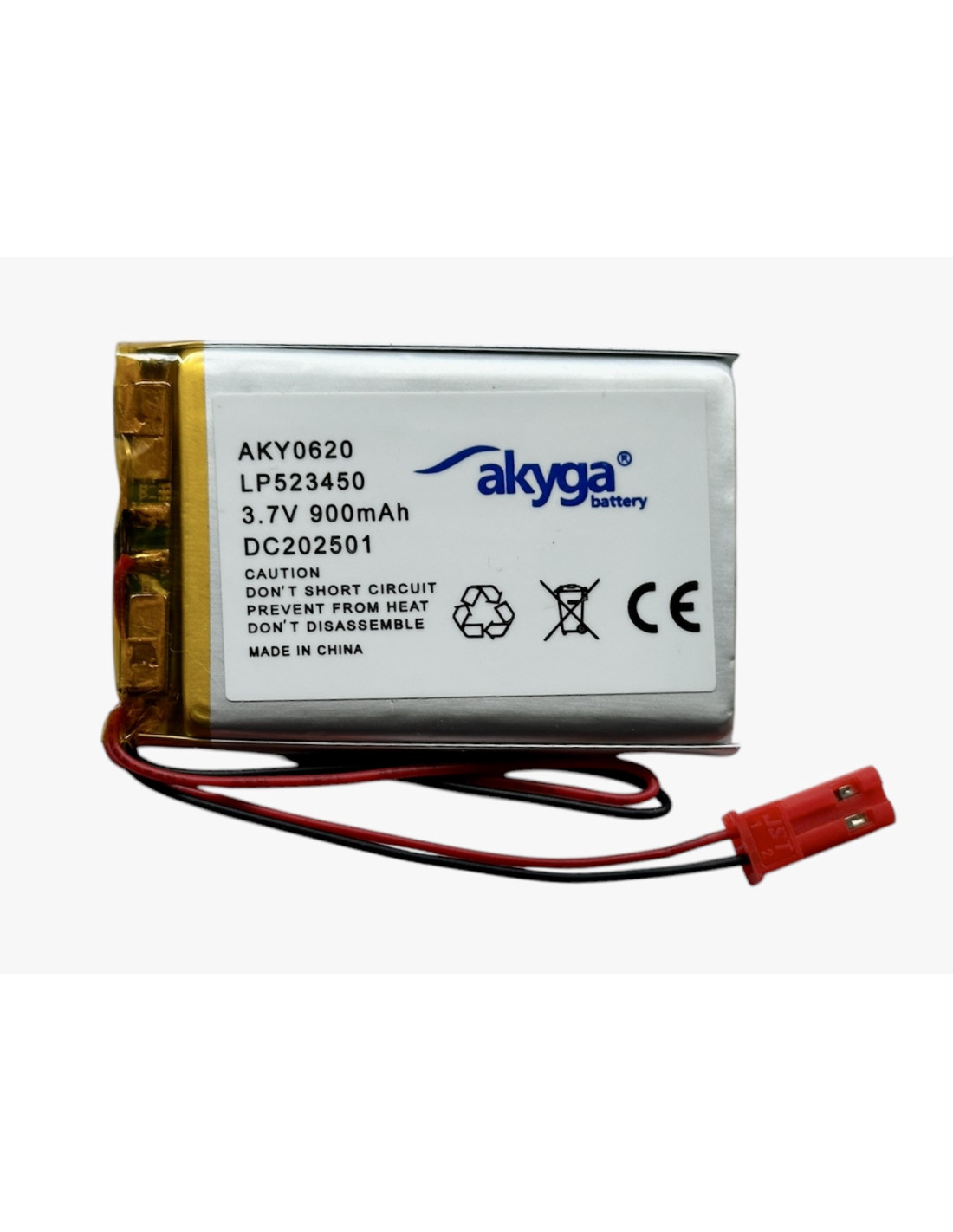 Li-polimer (523450) 900mAh 3,7V