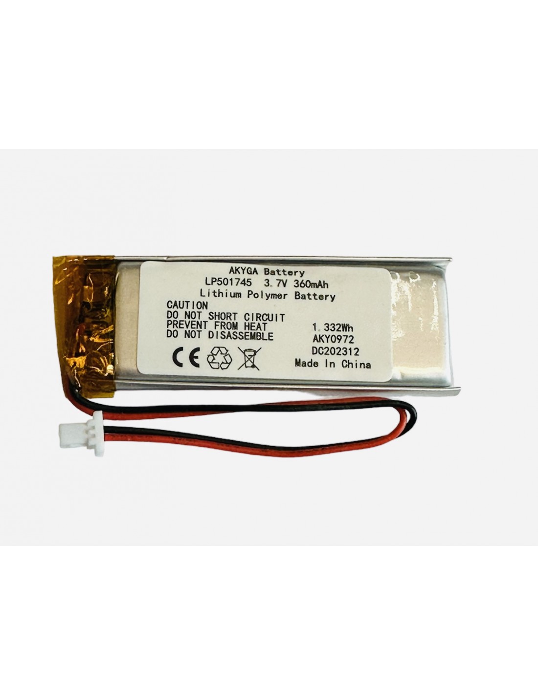 Li-polimer (501745) 360mAh 3,7V