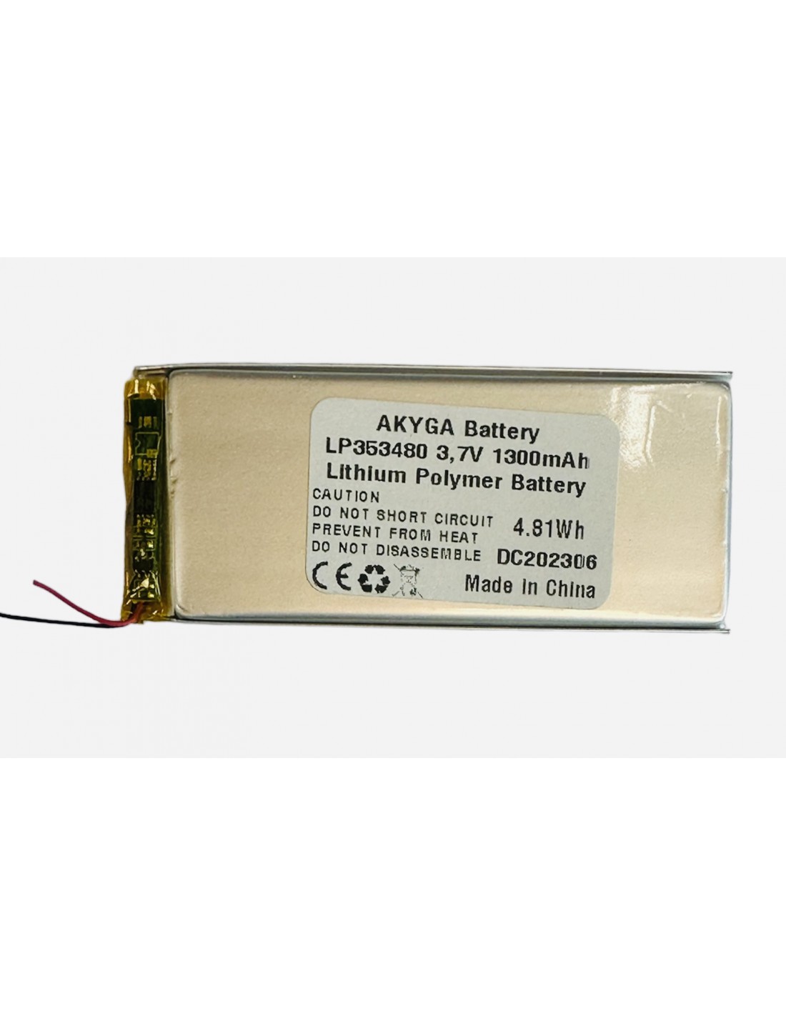 Li-polimer (353480) 1300mAh 3,7V