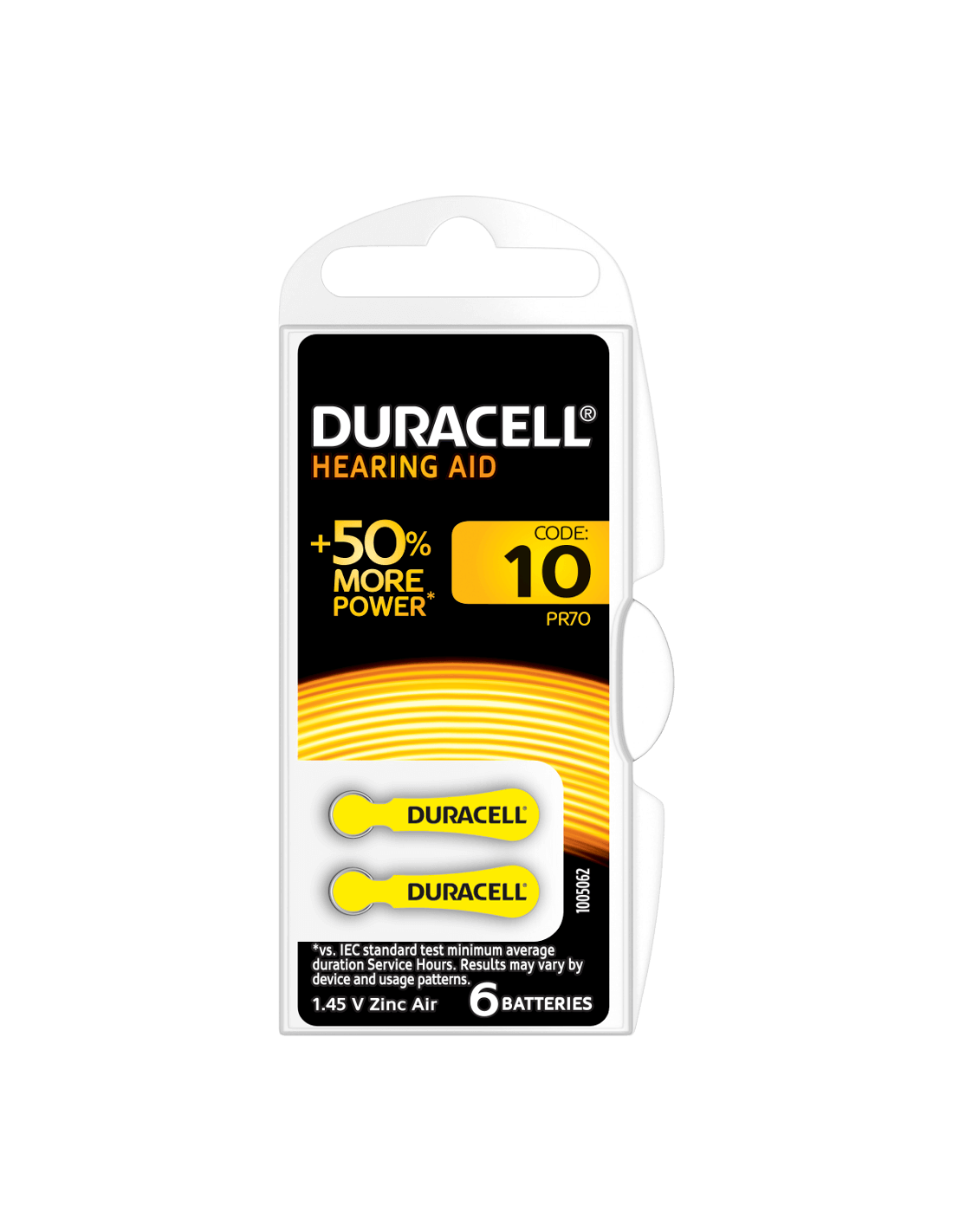 Duracell baterija 10N6 1,4v (6 vnt)
