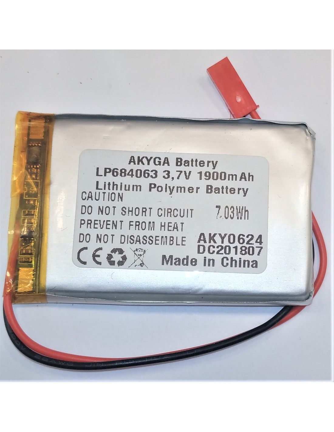 Li-polimer (405063) 1400mAh