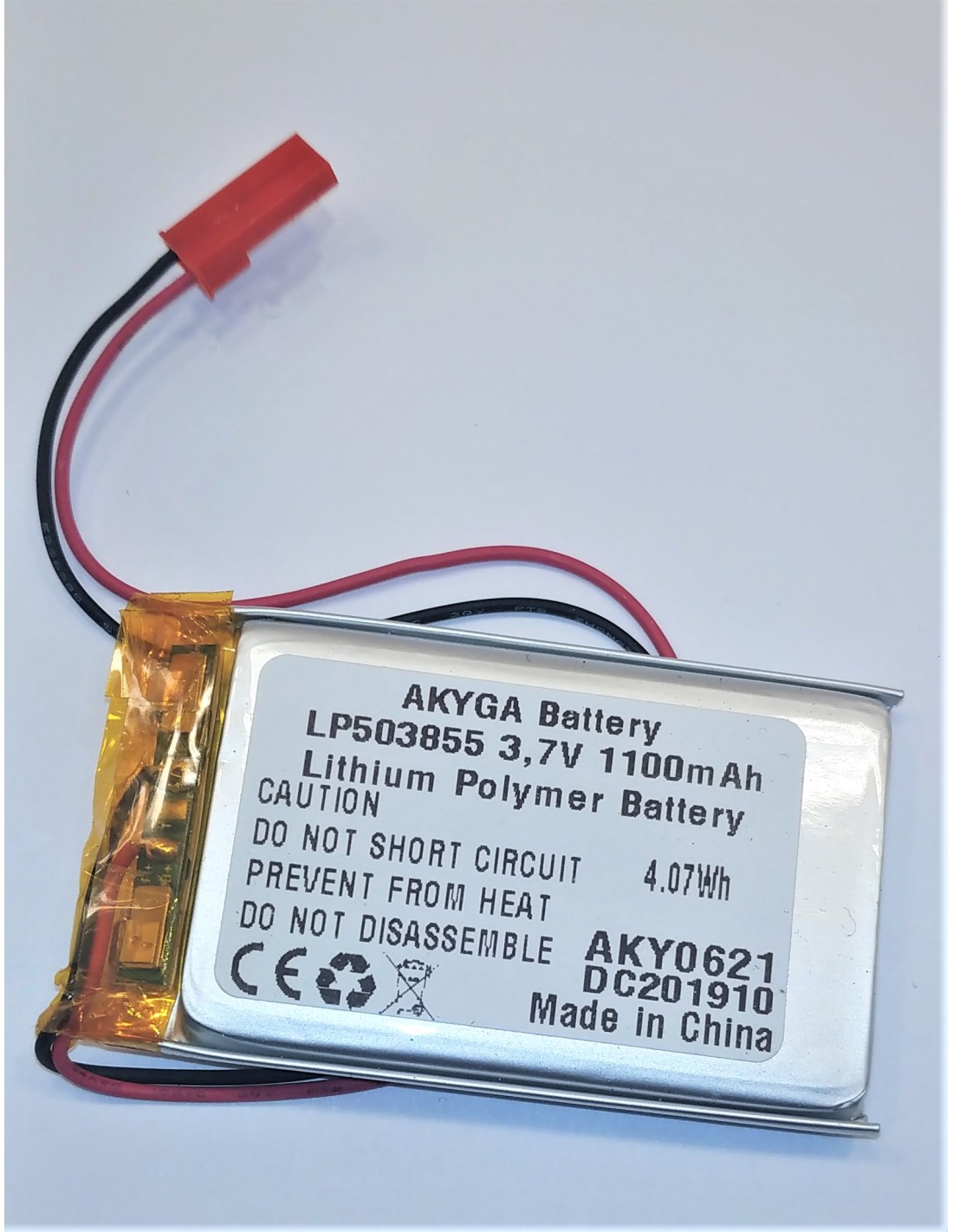 Li polymer (503855) 1100mAh 3,7V