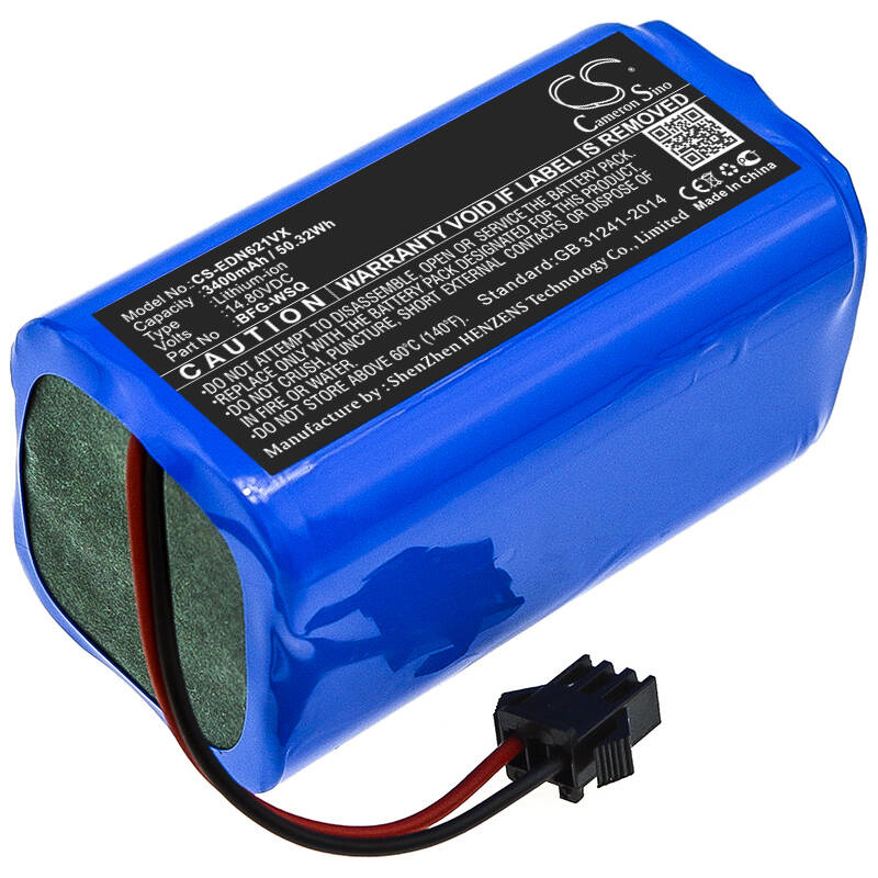 Baterija DEEBOT 10002265 600 601 605 607 14,8V 3400mAh Li-Ion  Ecovacs DN620 DN621 DH43 DH45 DH45