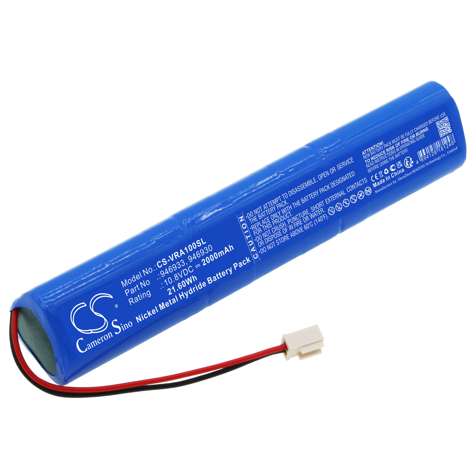 Akumuliatorius SS Velux saulės žaliuzėms 946933, 946930, 846933 10,8 V 2000 mAh NiMH
