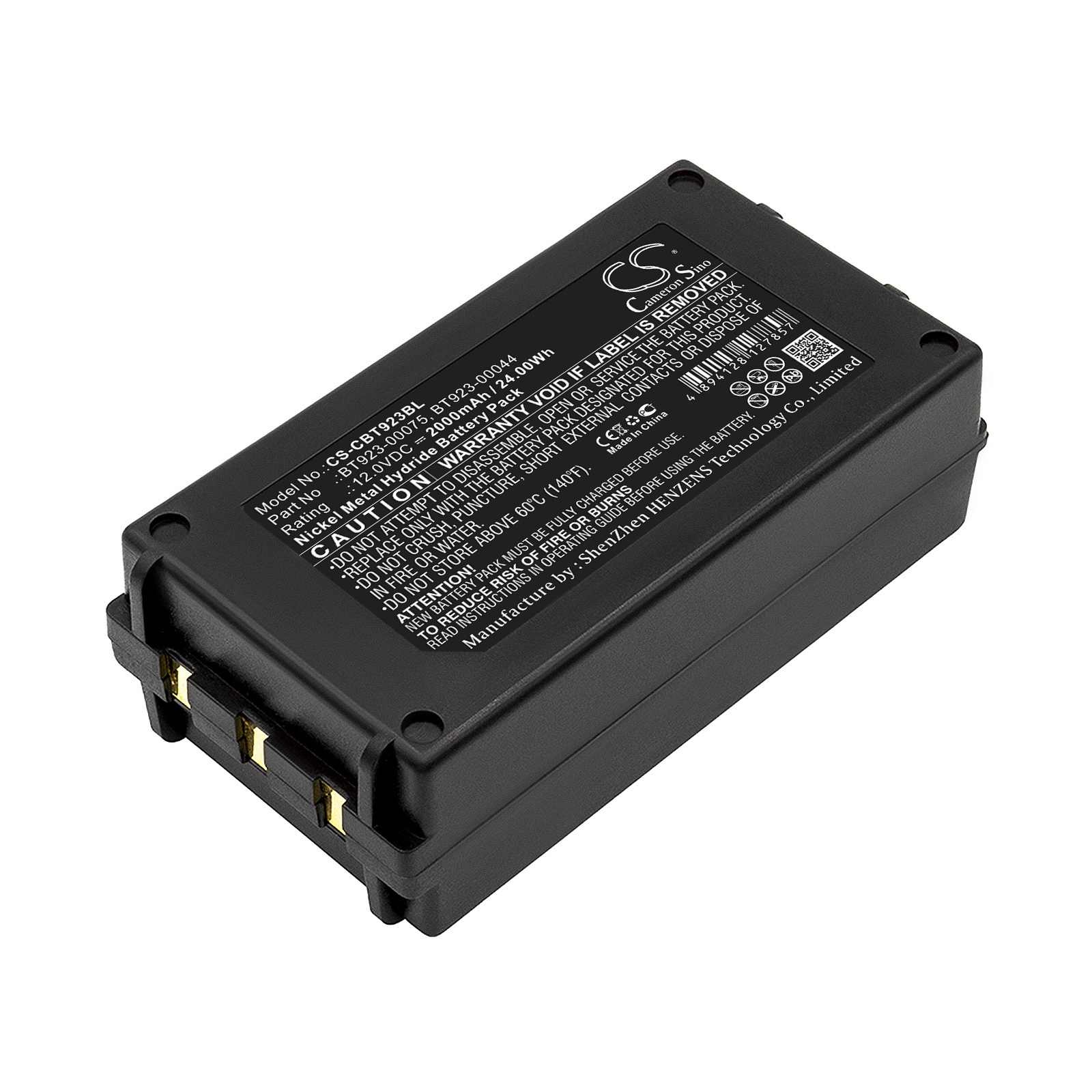 Cattron Theimeg baterija 923-00075 12V 2000mAh NiMh, skirta Cattron Theimeg Easy Mini TH-EC 30