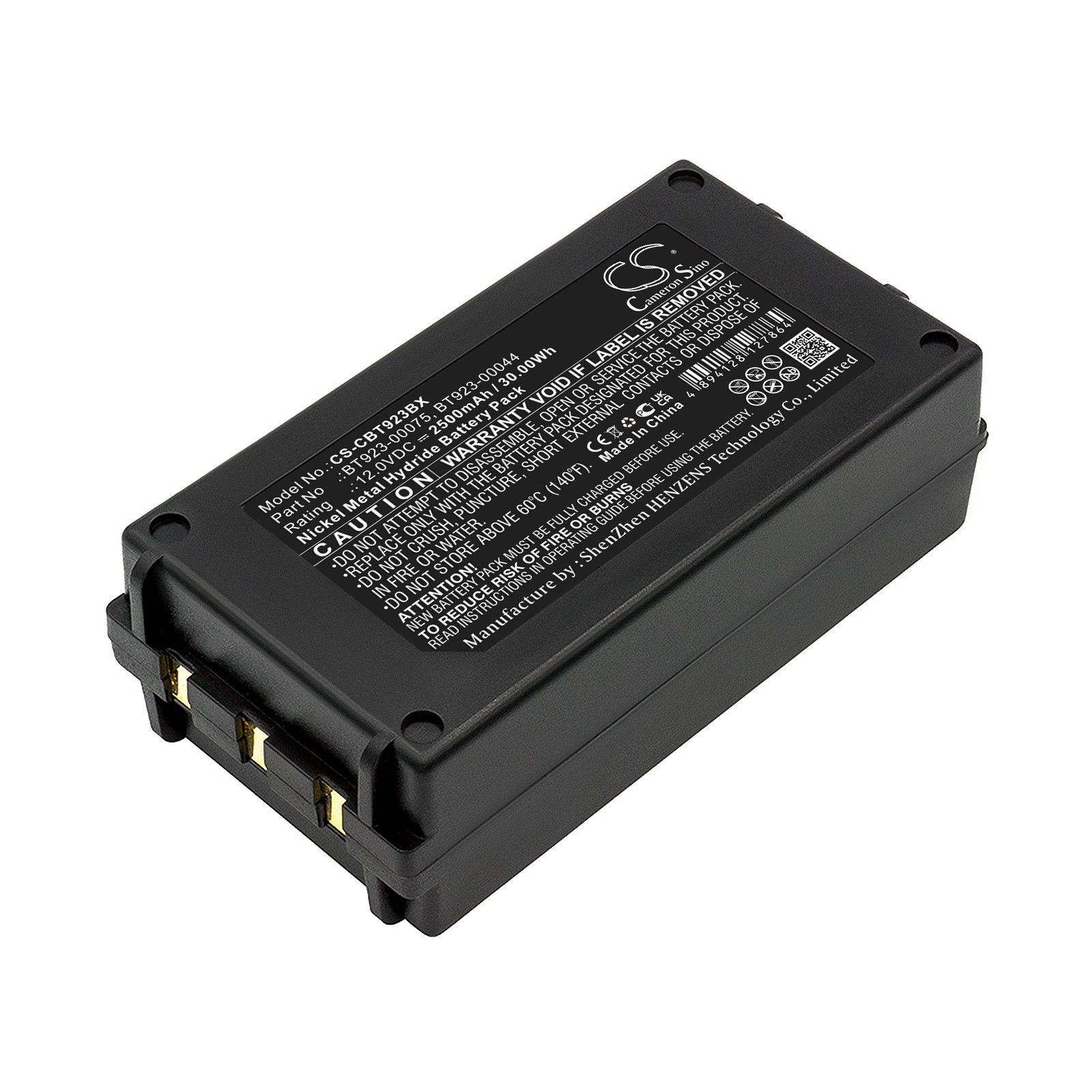 Cattron Theimeg baterija 923-00075 12V 2500mAh NiMh, skirta Cattron Theimeg Easy Mini TH-EC 30