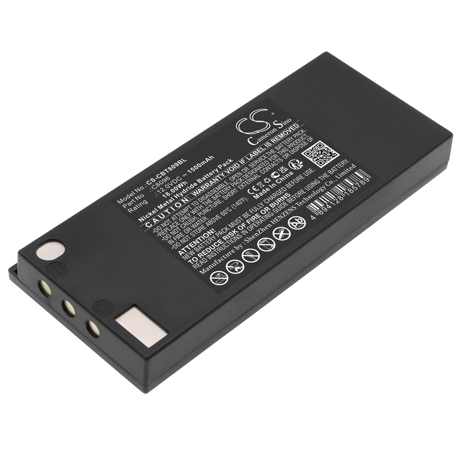 Cattron Theimeg baterija C8096 12V 1500mAh NiMh, skirta Cattron Theimeg 7700T15 T01 Toggle Cont