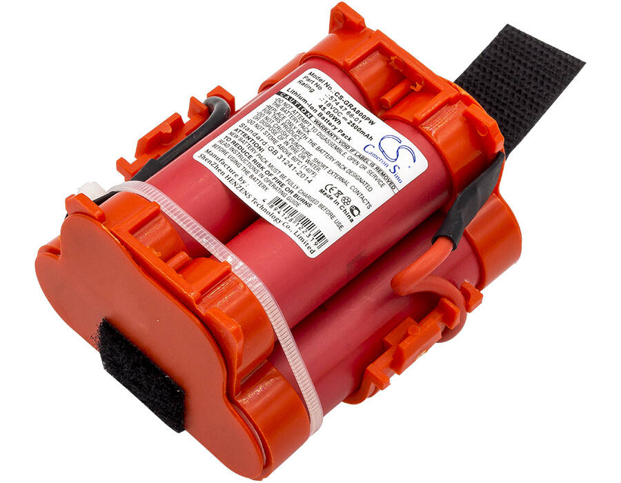 Gardena vejapjovių 124562, R38Li, R40, R50, R50Li, R70, R75Li, R80 18V 2500mAh Li-Ion akumuliatorius, skirtas Husqvarna vejapjovei