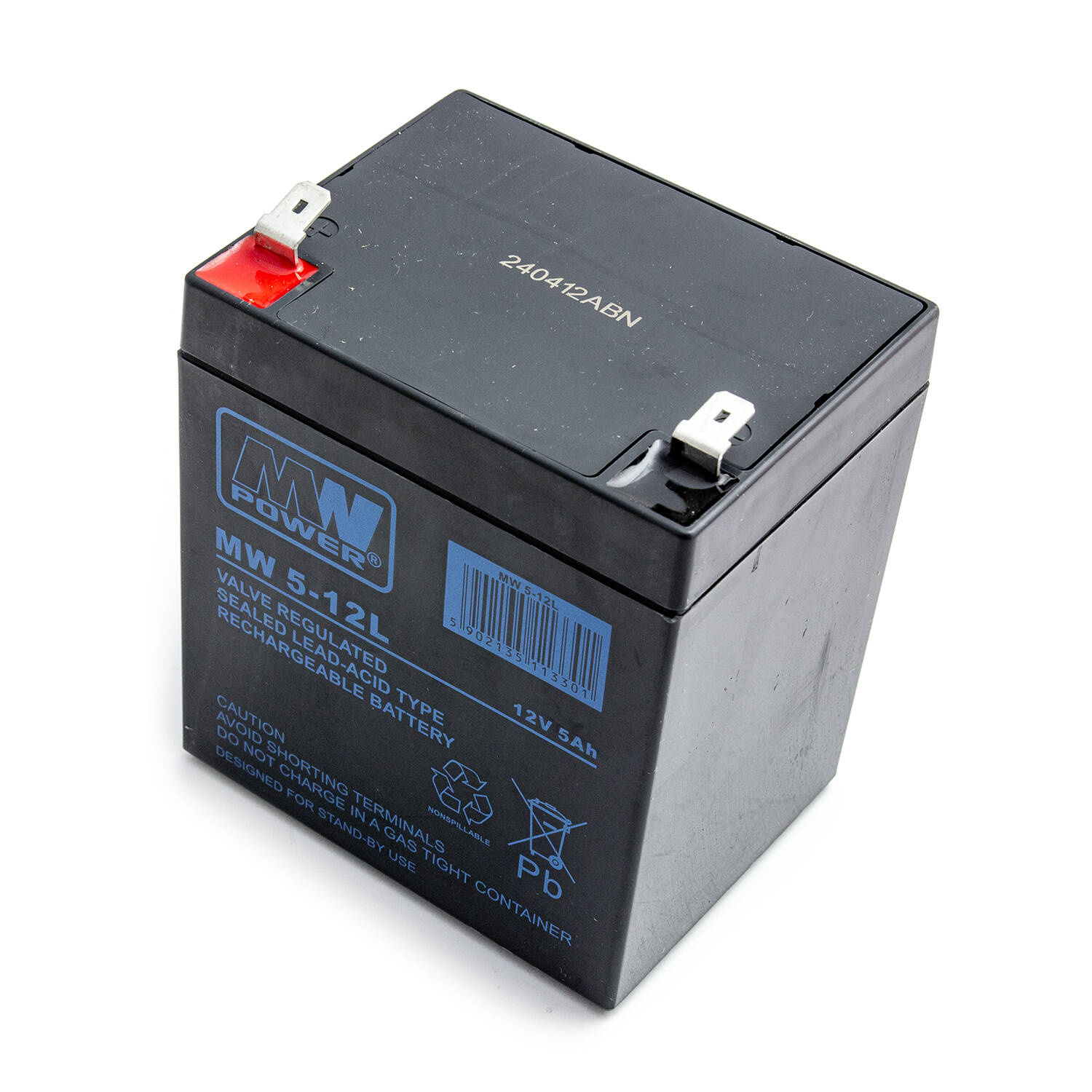 Akumuliatorius MW Power MW 5-12L 12V 5,0Ah AGM iki UPS APC, Ever, Fideltronik, Eatonoms Powerware