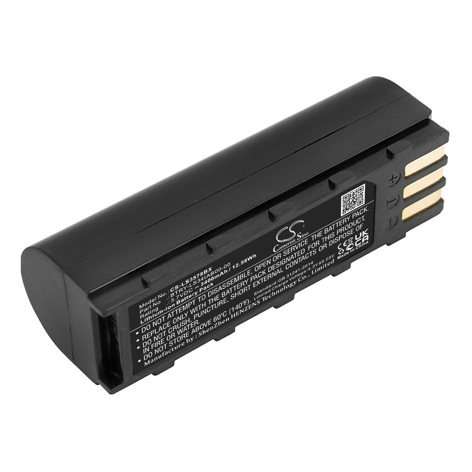 Skaitytuvo baterija SYMBOL 21-62606-01, BTRY-LS34IAB00-00 3.7V 3400mAh, skirta DS3478, DS3578, DSS3478, LS3478, LS3578, XS3478