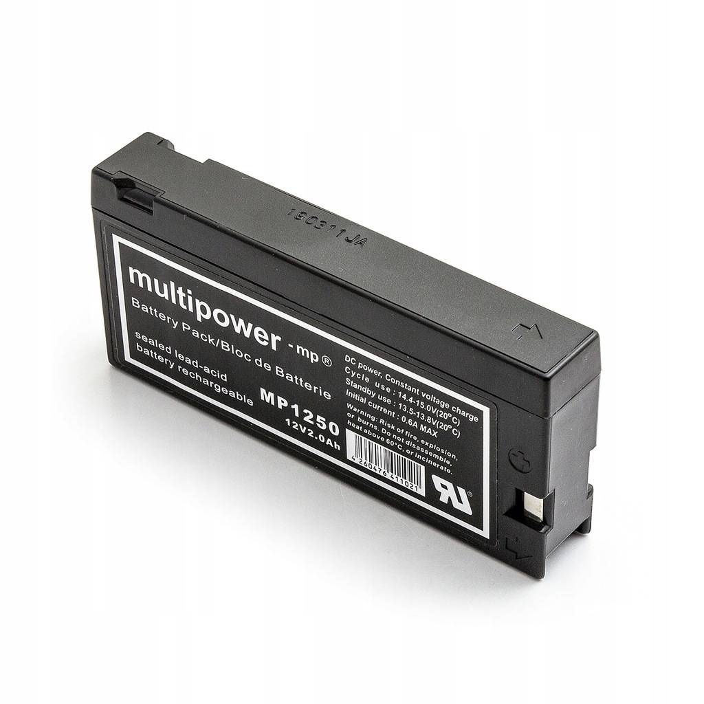 Multipower MP1250 12 V 2,0 Ah  akumuliatorius, skirtas LC-SD122PU, VW-VBF2E, EPP-130C, PV-50BP, VSB0016