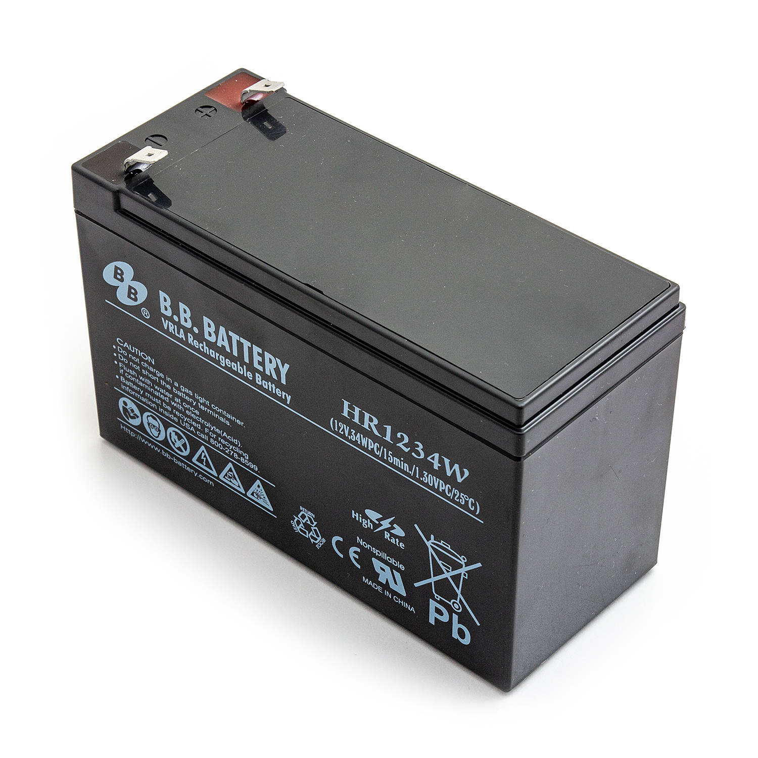 AGM Akumuliatorius B.B. HR1234W 12V9Ah, skirtas UPS APC, EVER FIDELTRONIC EATON POWERWARE