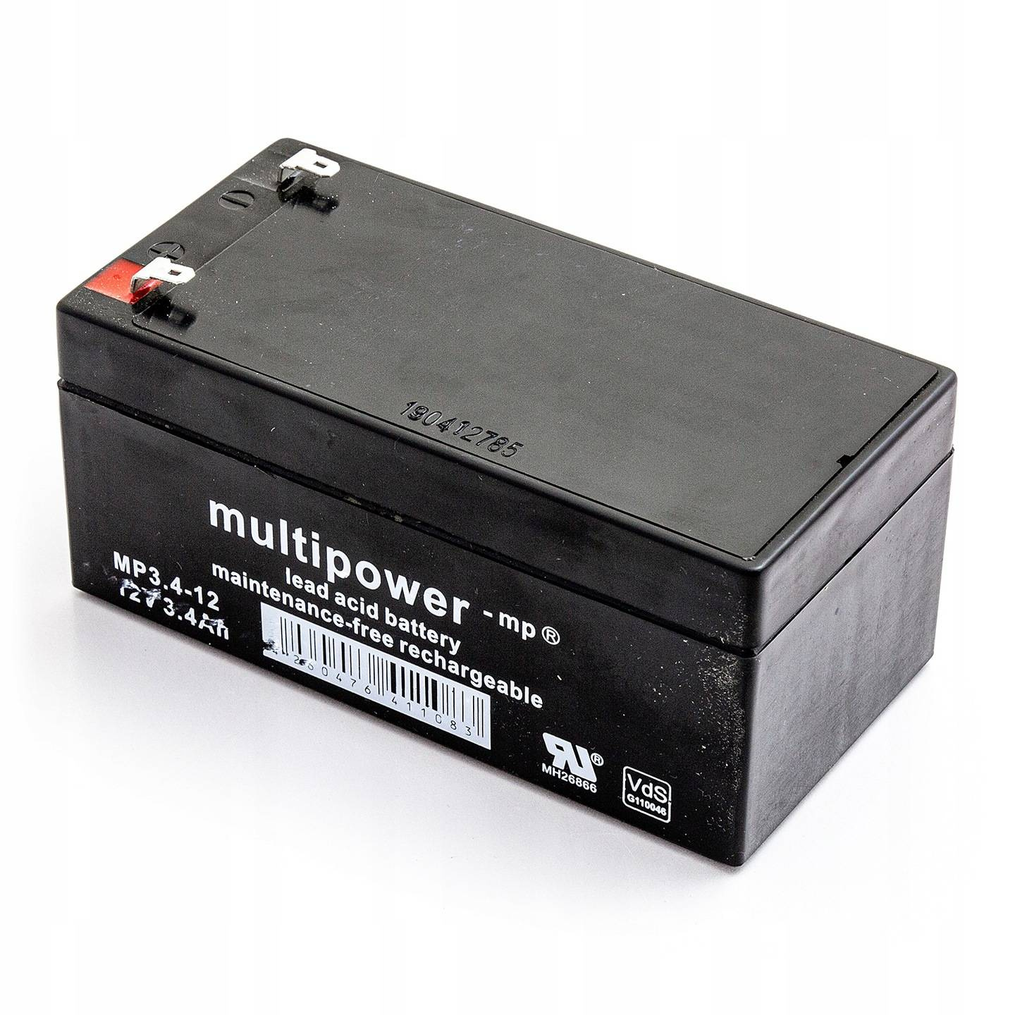 Multipower MP3.4-12 12V 3,4Ah Vds AGM Akumuliatorius nereikalaujantis priežiūros
