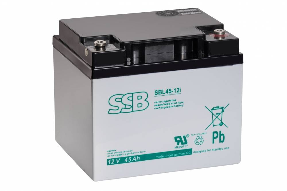 SSB SBL 45-12i 12V 45Ah AGM buferinis akumuliatorius, nereikalaujantis priežiūros