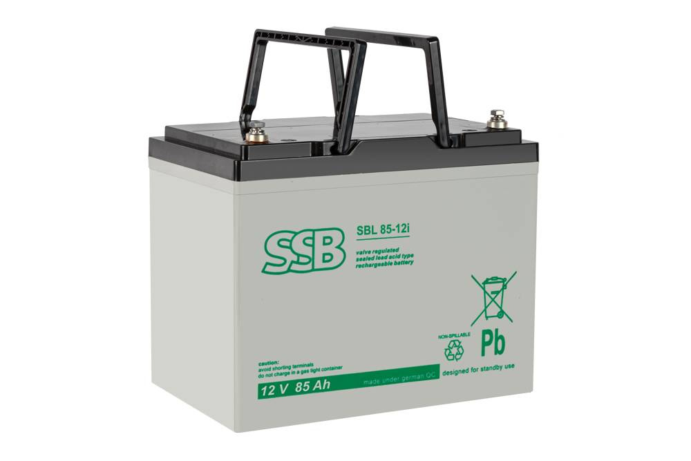 Akumuliatorius SSB SBL 85-12i 12V 85Ah AGM veikimui nereikia priežiūros